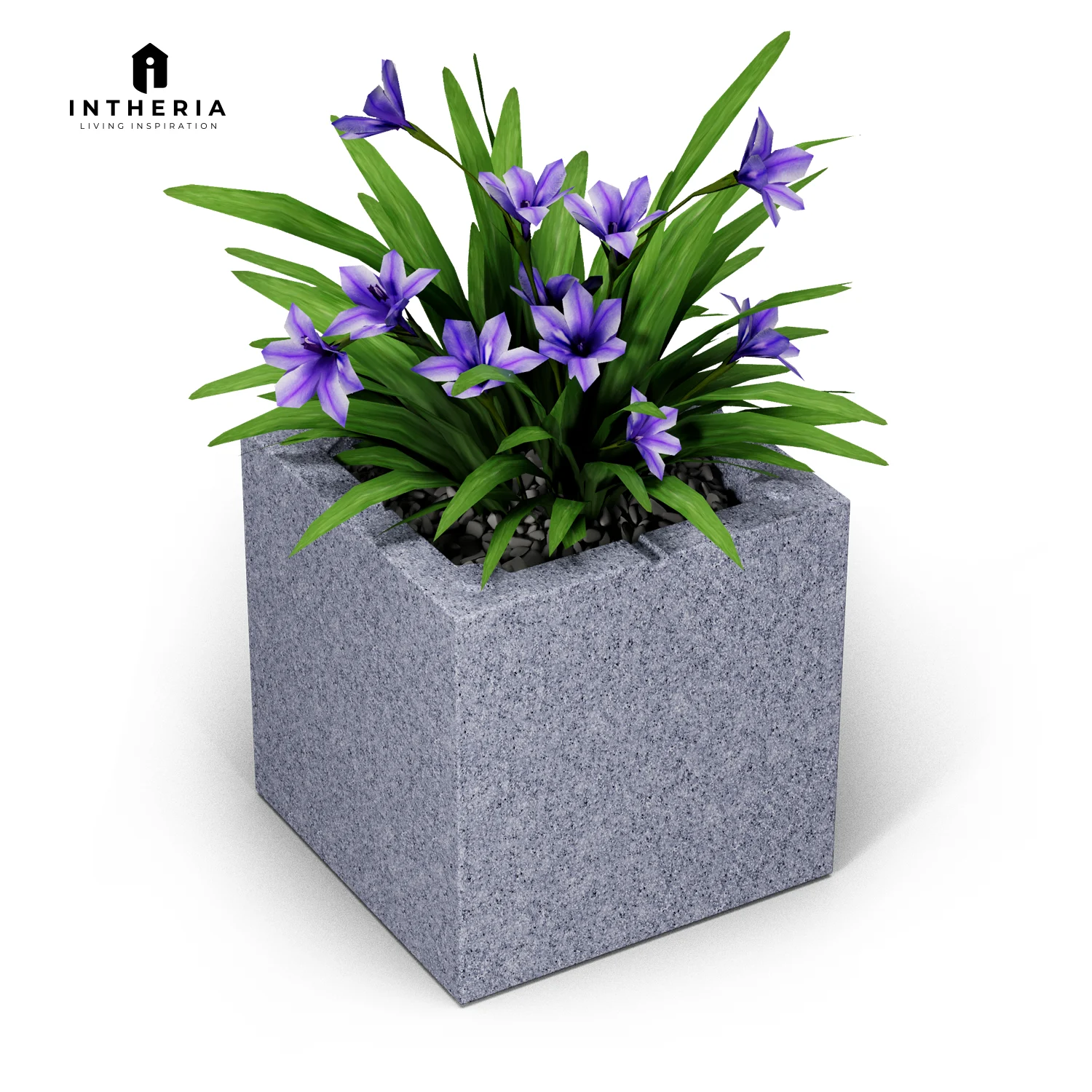 Hover-Cubic Solid (2) Pot Tanaman Multifungsi Cubic