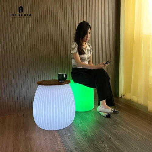 meja multifungsi led circa table