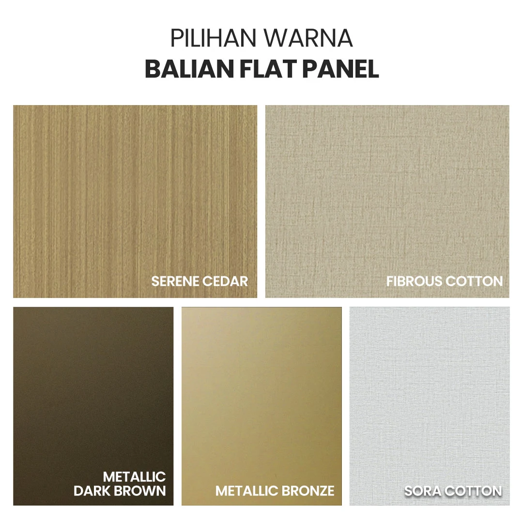 4. PILIHAN WARNA-FLAT PANEL