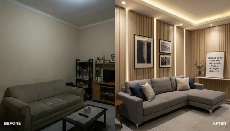 interior rumah modern terlihat lebih mahal dengan dinding rapi dan lantai elegan