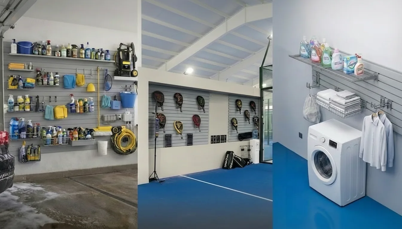 Inspirasi wall storage modular dari Balian dengan sistem pemasangan yang fleksibel dan kuat.