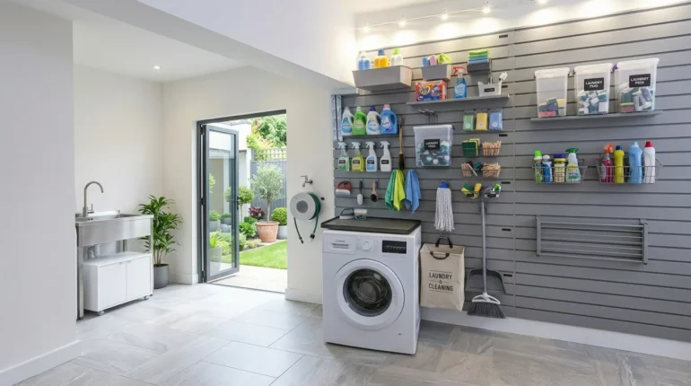 Inspirasi wall storage modular dari Balian dengan sistem pemasangan yang fleksibel dan kuat.