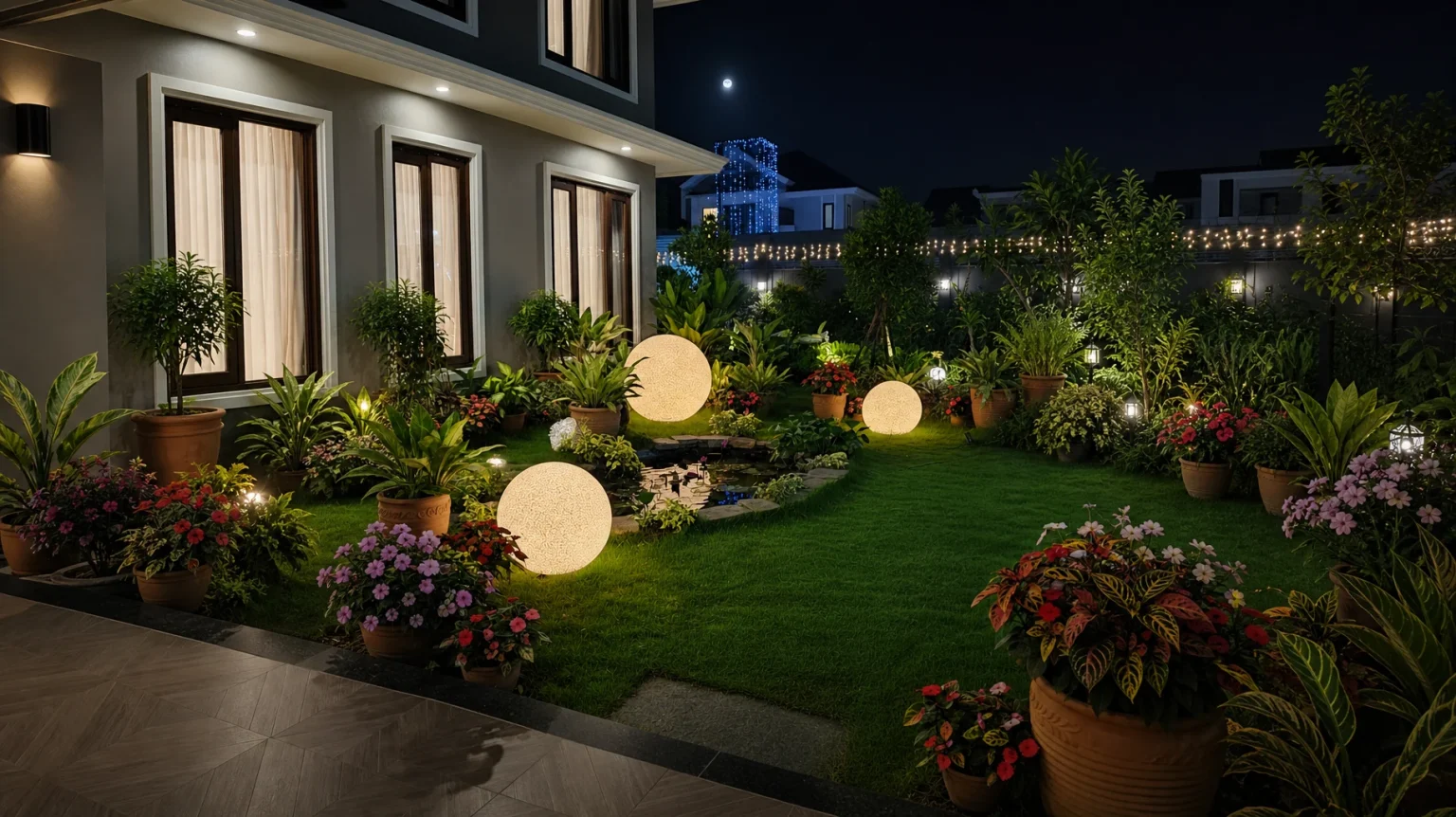 Cara Membuat Taman Rumah Terlihat Lebih Mewah Saat Malam Hari