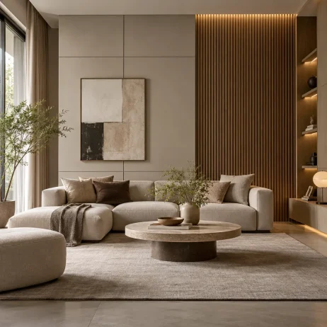 material warna tekstur interior